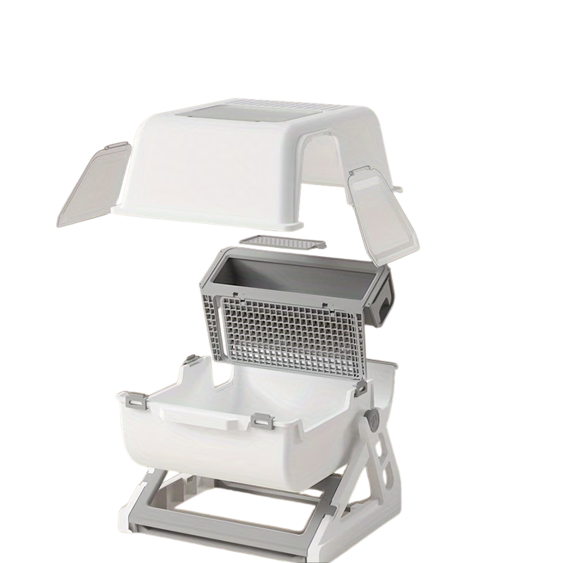 Furry Pals™ FlipClean Semi-Automatic Cat Litter Box