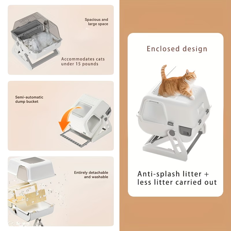 Furry Pals™ FlipClean Semi-Automatic Cat Litter Box