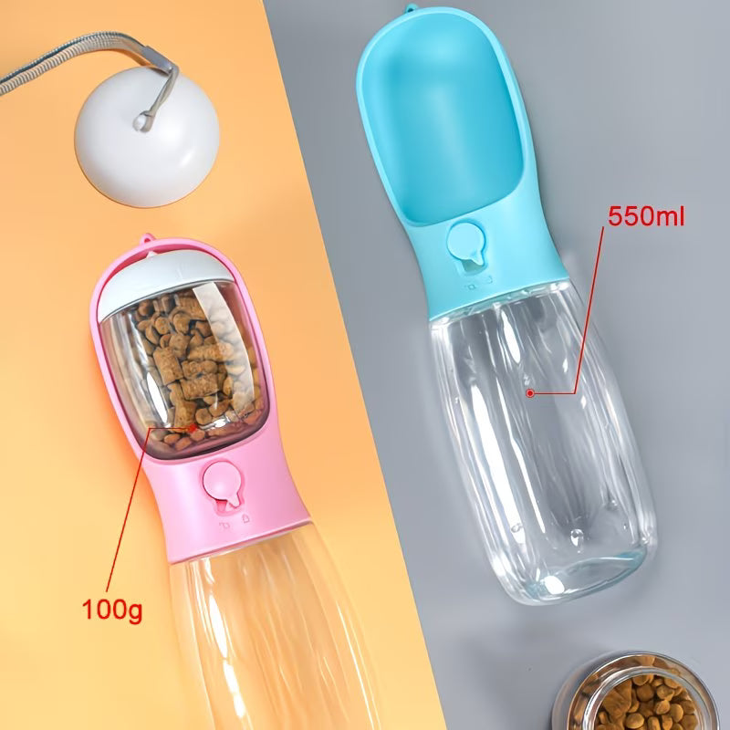 🐾 Furry Pals™ 2-in-1 Portable Dog Water Bottle & Food Dispenser