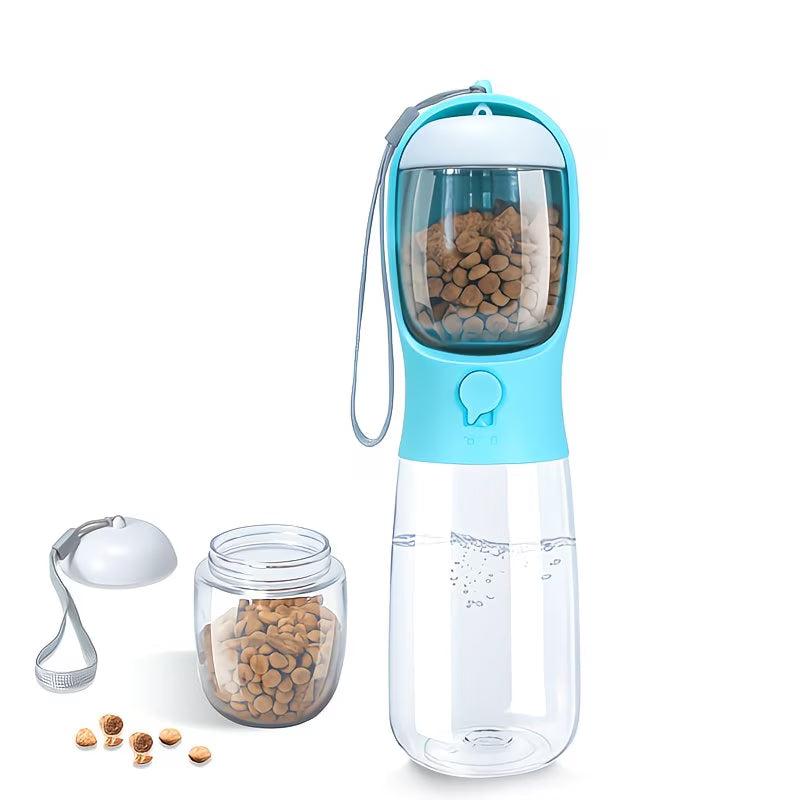 🐾 Furry Pals™ 2-in-1 Portable Dog Water Bottle & Food Dispenser