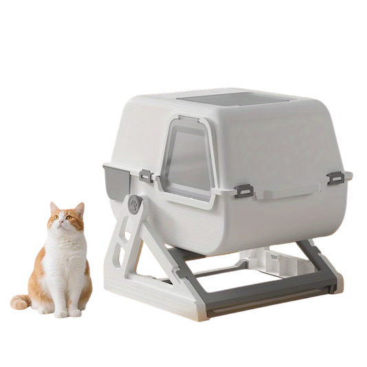 Furry Pals™ FlipClean Semi-Automatic Cat Litter Box